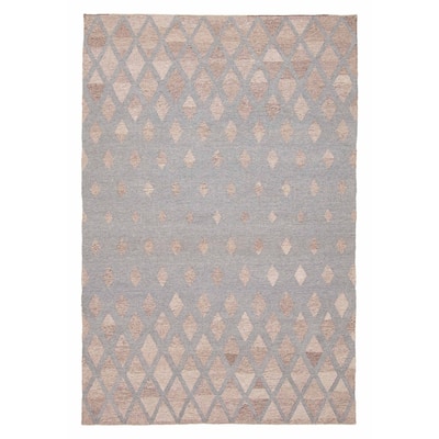 ECARPETGALLERY Flat-Weave Ankara FW Grey Wool Kilim - 4'11 x 7'11