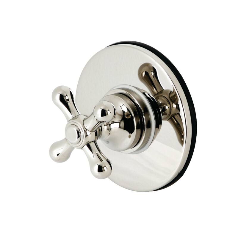 Kingston Brass Single-Handle Three-Way Diverter Valve with Trim Kit - Polished Nickel