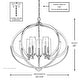 preview thumbnail 6 of 5, Luxury Mediterranean Chandelier, 27.875"H x 33.75"W, with Contemporary Style, Olde Bronze Finish by Urban Ambiance