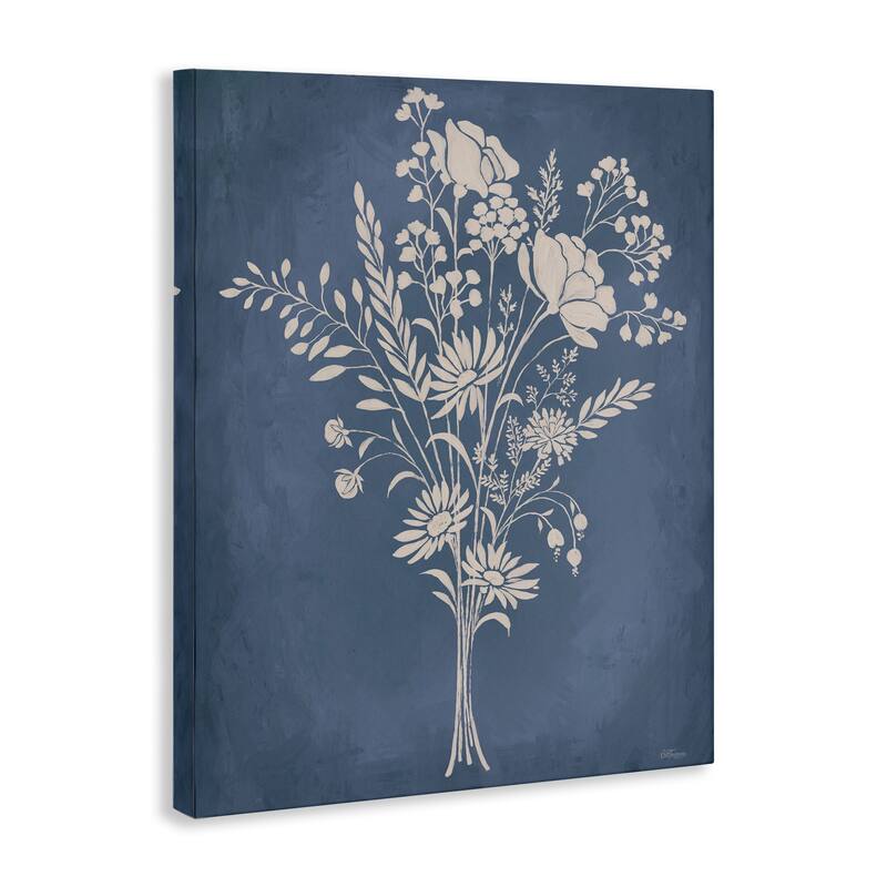 Stupell Garden Bundle over Blue Canvas Wall Art Design By Cat Thurman Designs