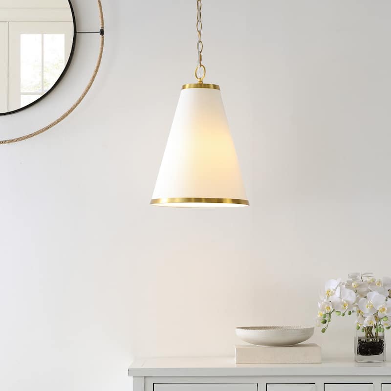 SAFAVIEH Lighting Utta 12-inch Pendant - 12" W x 12" D x 21-93" H - Gold - 12Wx12Dx93H