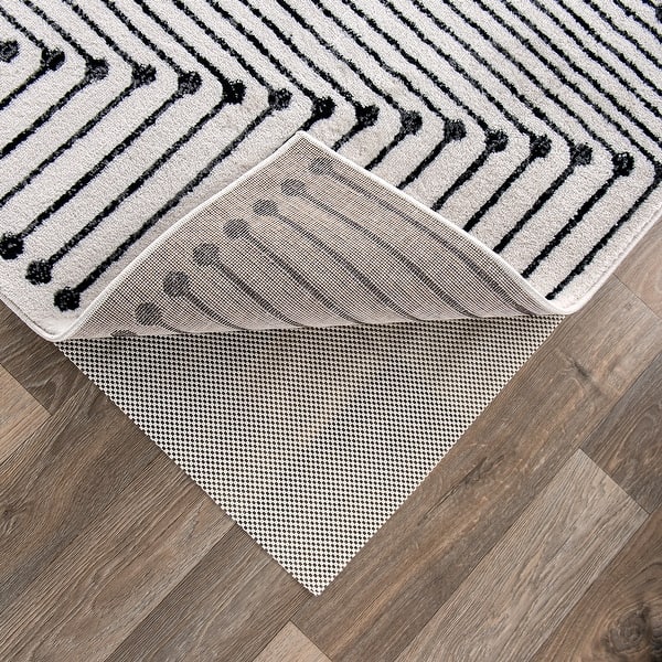 slide 2 of 14, Cushioned Non Slip Rug Pad for Hard Surfaces - Beige