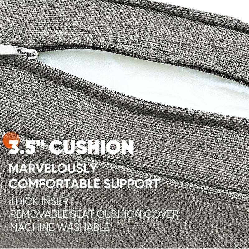 Outdoor Deep Seat Cushion Set 22 in x 22 in x 6 in