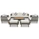 preview thumbnail 9 of 7, Outdoor Wicker 6-piece Sofa Set with Double Cushions