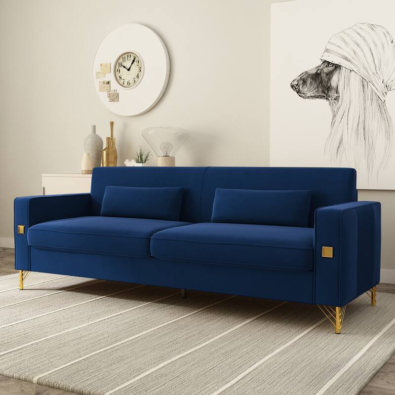 Velvet Loveseats, Comfortable Sofa for Living Room