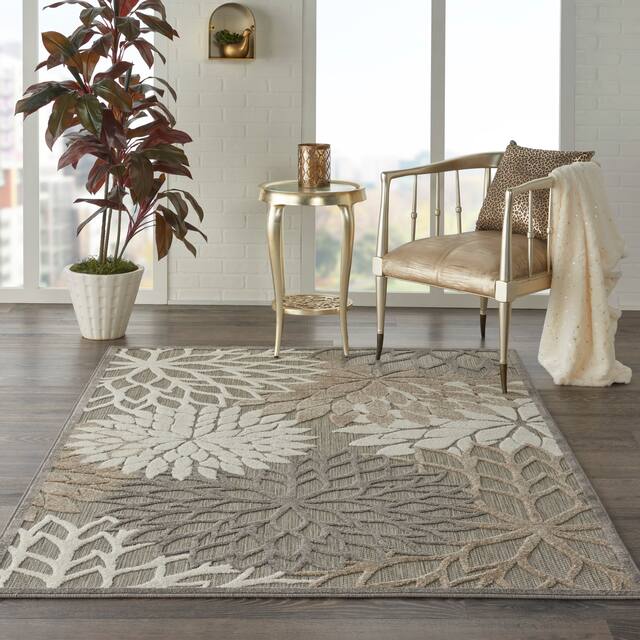 Nourison Aloha Floral Modern Indoor/Outdoor Area Rug