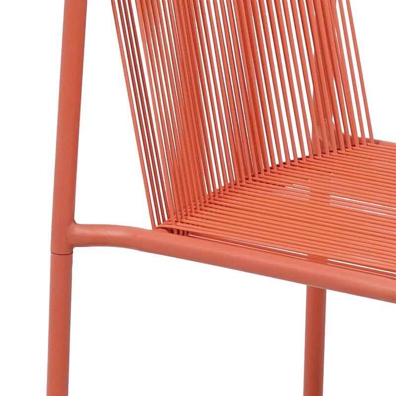 Christopher Knight Home - Burgess Space-Saving and Stylish Outdoor Stacking Dining Chairs