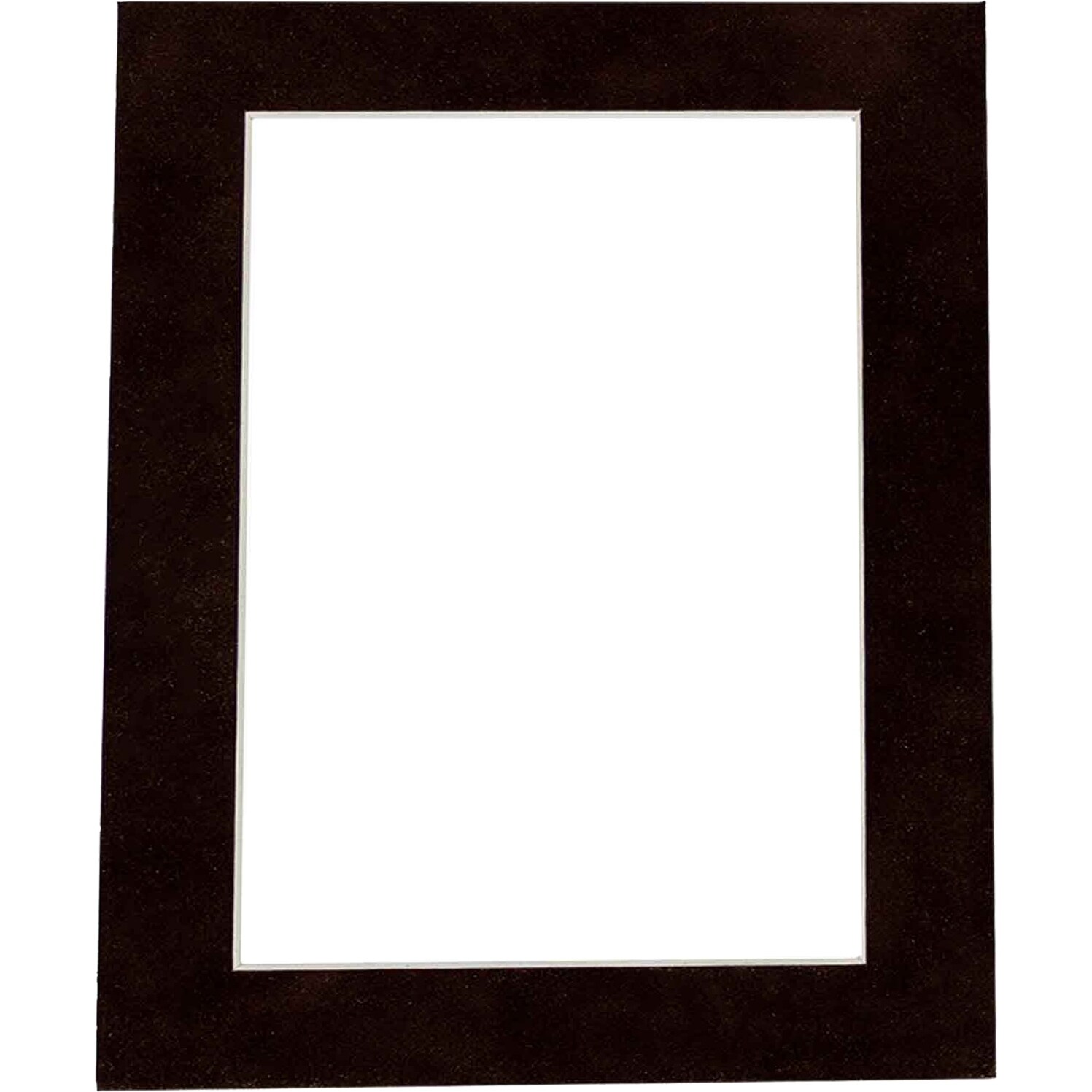 16x16 Mat Bevel Cut for 8x8 Photos Acid Free Black Suede Precut