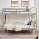 preview thumbnail 23 of 40, Full over Full Wooden Bunk Bed, High Guardrail,Ladder, No Box Spring