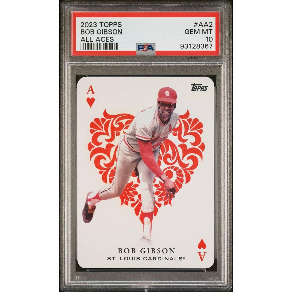 Bob Gibson 2023 Topps All Aces Baseball Card #AA2 Graded PSA 10 - 8'6" x 11'6"