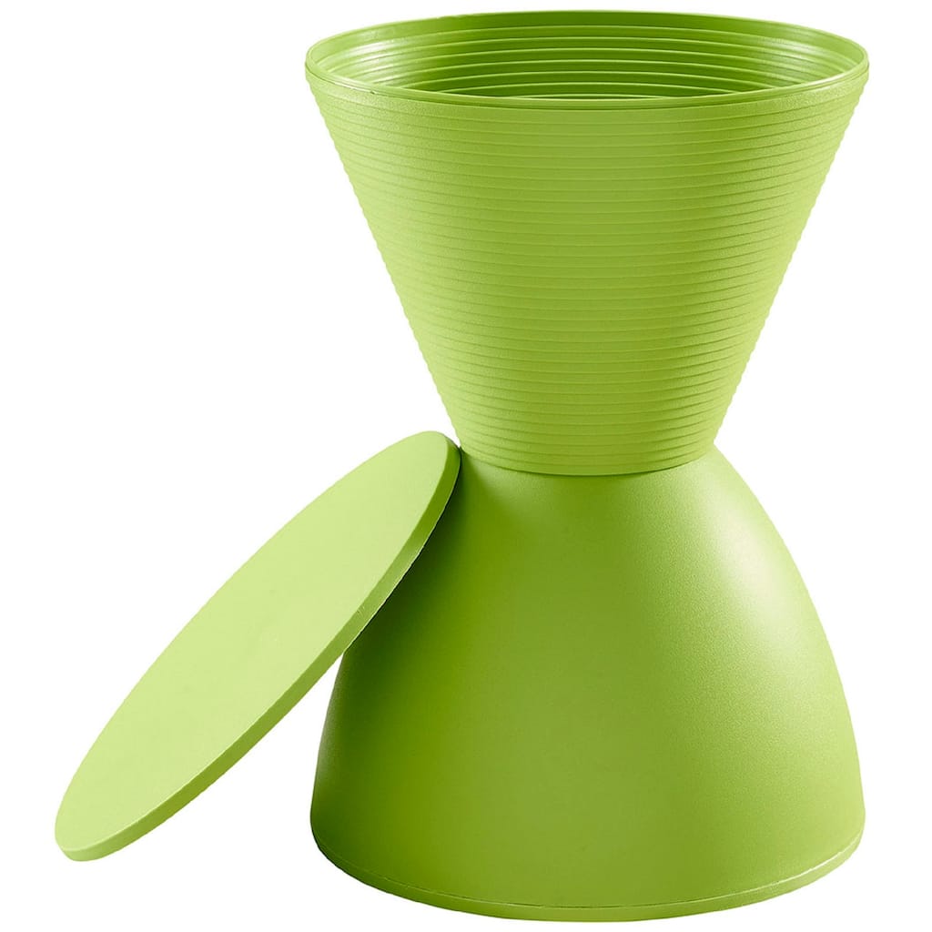 Modway Haste Contemporary/Modern Hourglass Accent Stool in Green