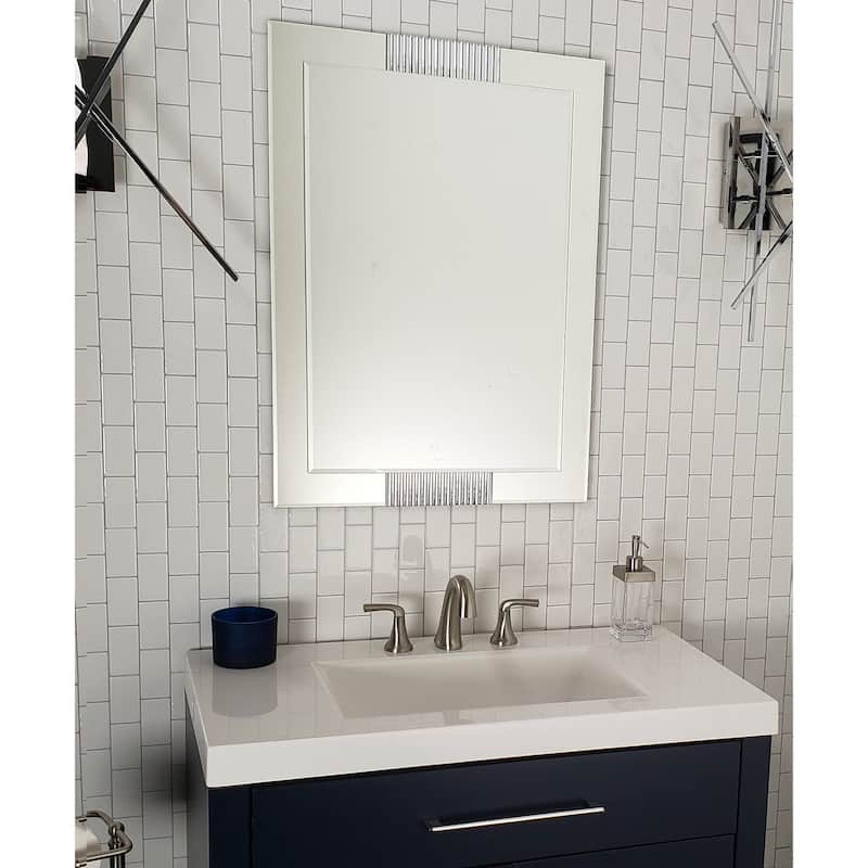 Francisca Large Frameless Wall Mirror - 23.6" x 31.5" - 23.6" x 31.5"