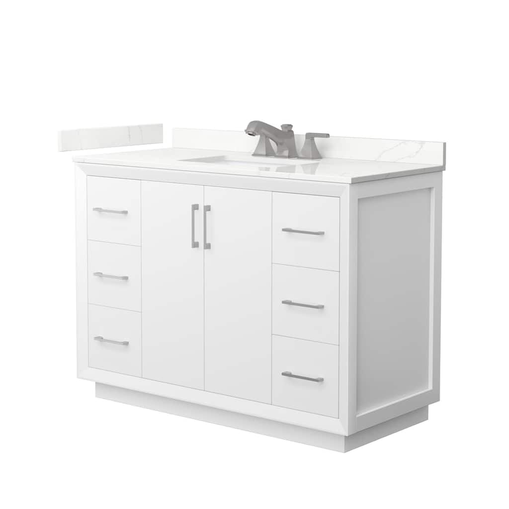 Wyndham Collection WCF414148S-QTZ-US3MXX Strada 48" Free Standing
