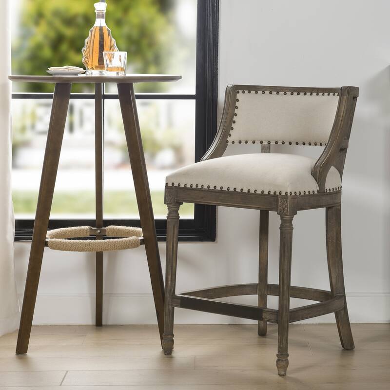 Paris Farmhouse Counter and Bar Stool with Backrest