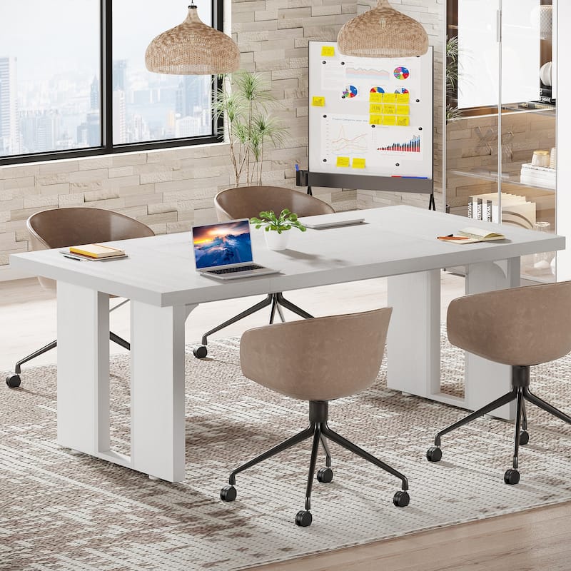 6FT Rectangular Conference Table Office Meeting Room Table