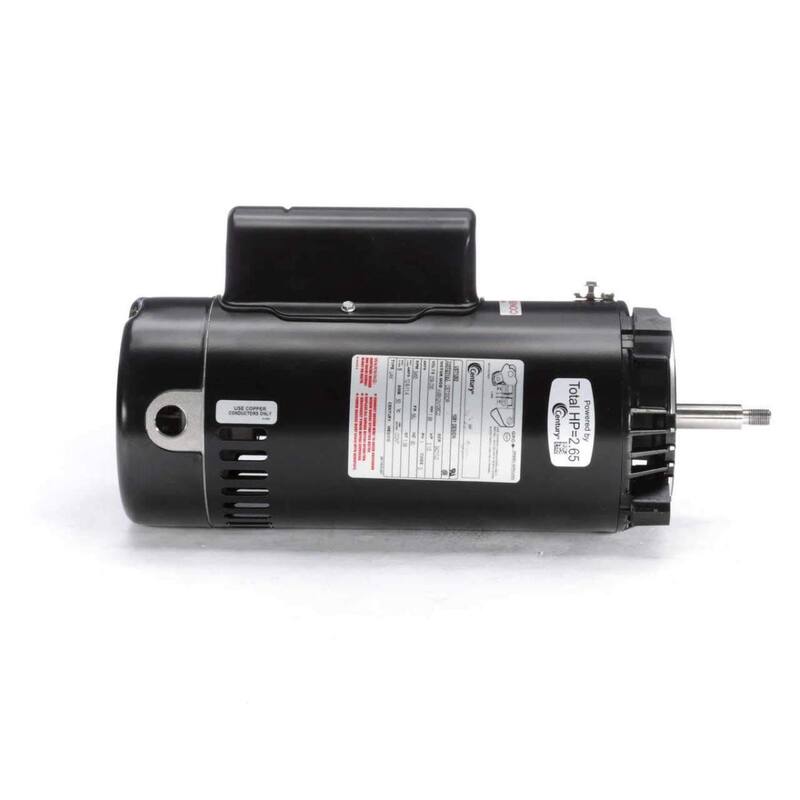 2.5 HP C Face Threaded Shaft Horizontal Pool Pump Motor, 1.1 SF