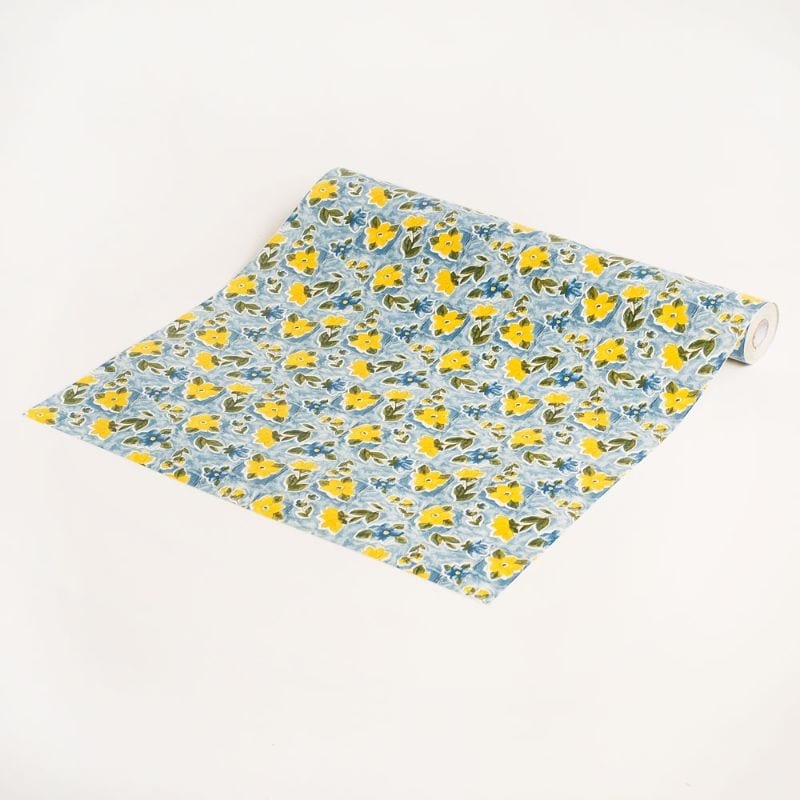 Yellow Polka Dots Fabric, Wallpaper and Home Decor