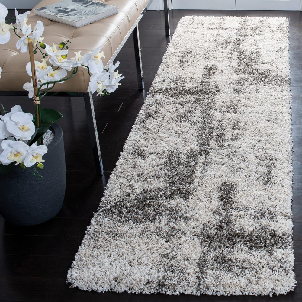 SAFAVIEH Hudson Shag Migdalia Modern Abstract 2-inch Thick Rug