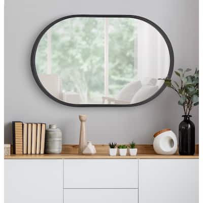 Kate and Laurel Travis Capsule Oval Framed Wall Mirror
