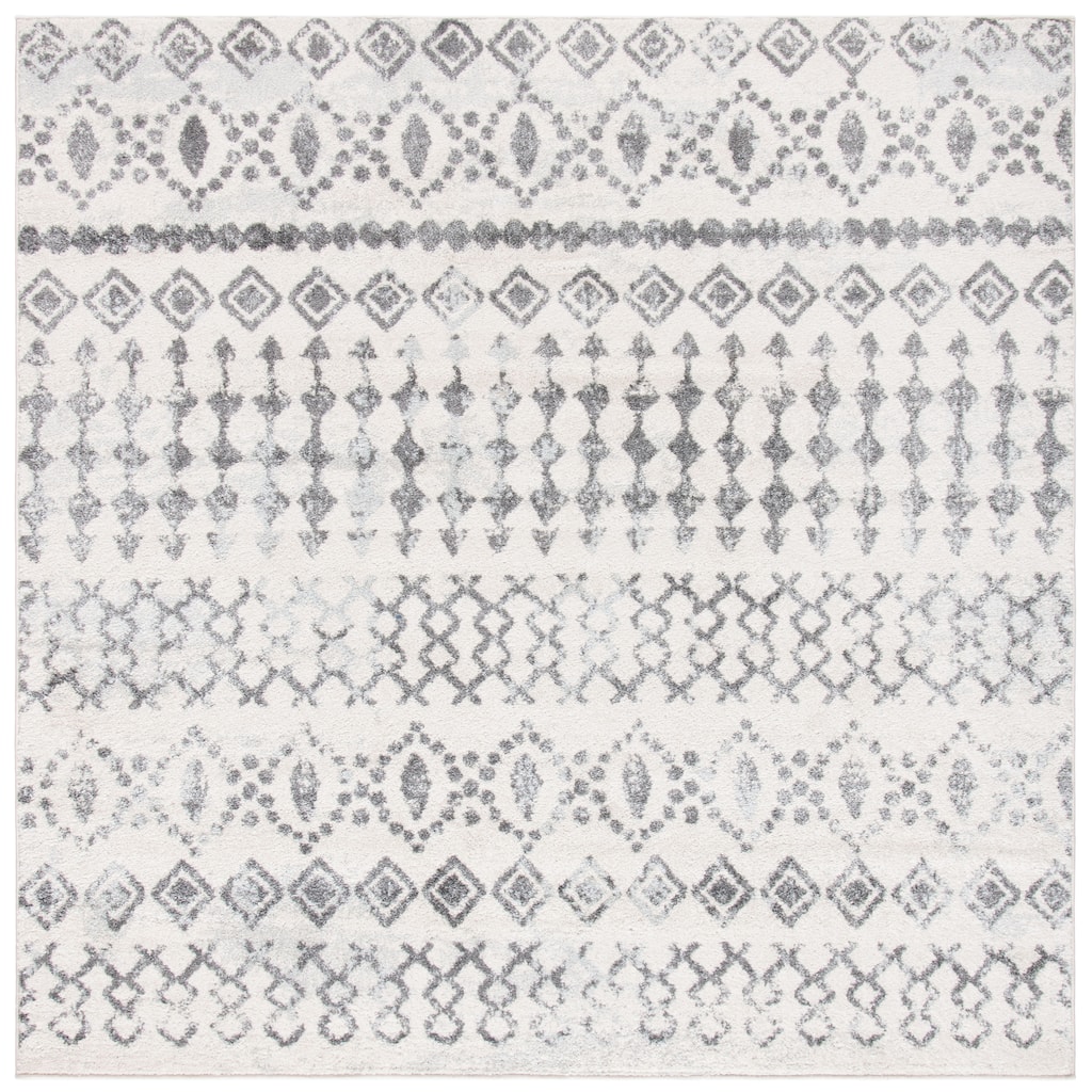 SAFAVIEH Tulum Cordie Boho Moroccan Distressed Rug - 6'7" Square