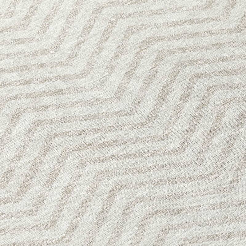 Machine Washable Indoor/ Outdoor Chantille Chevron Stripe Rug