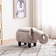 preview thumbnail 4 of 13, Animal Elephant Storage Upholstered Kids Ottoman