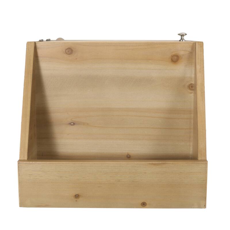 16" Modern Wooden End Table with Convenient Storage Space and Rich Wood-like Frame for Living Room or Bedroom