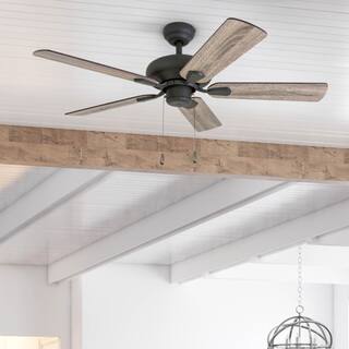 The Gray Barn Heddinge 42-inch Aged Bronze Ceiling Fan in Barnwood/ Tumbleweed Blades with 3-speed Remote