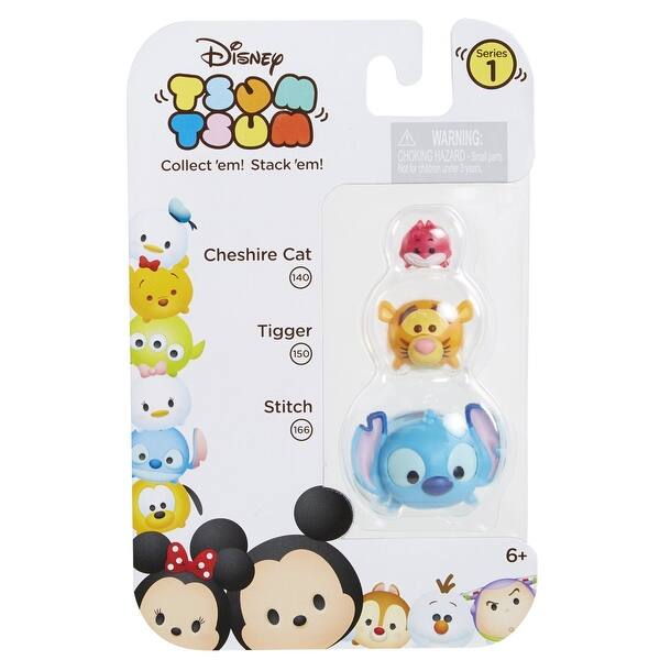 Shop Disney Tsum Tsum 3 Pack Cheshire Tigger Stitch Multi