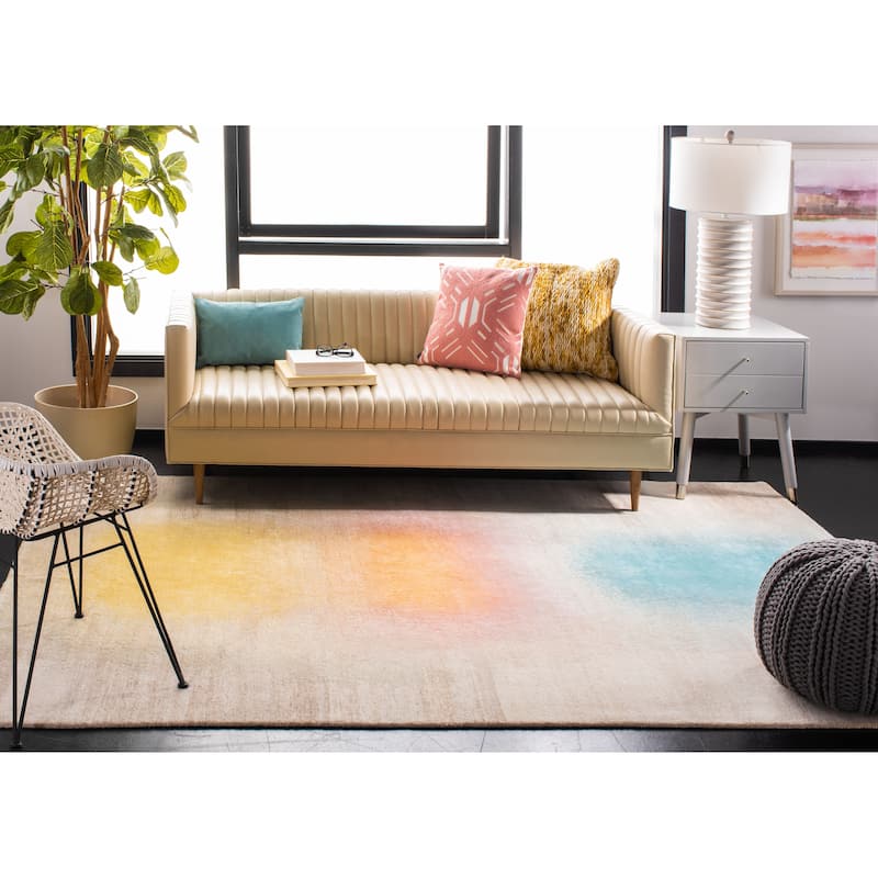 SAFAVIEH Couture Hand-Knotted Tibetan Kayoko Modern Wool Rug