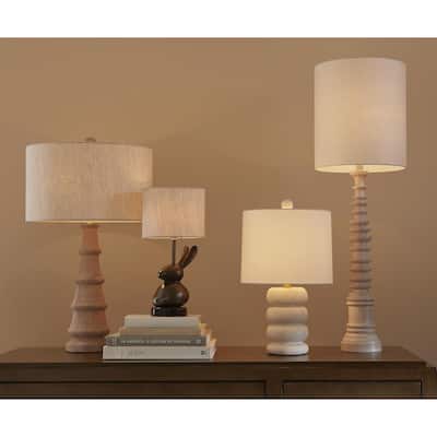 Currey & Company Folkestone Black Table Lamp - 16.5"h x 8"dia