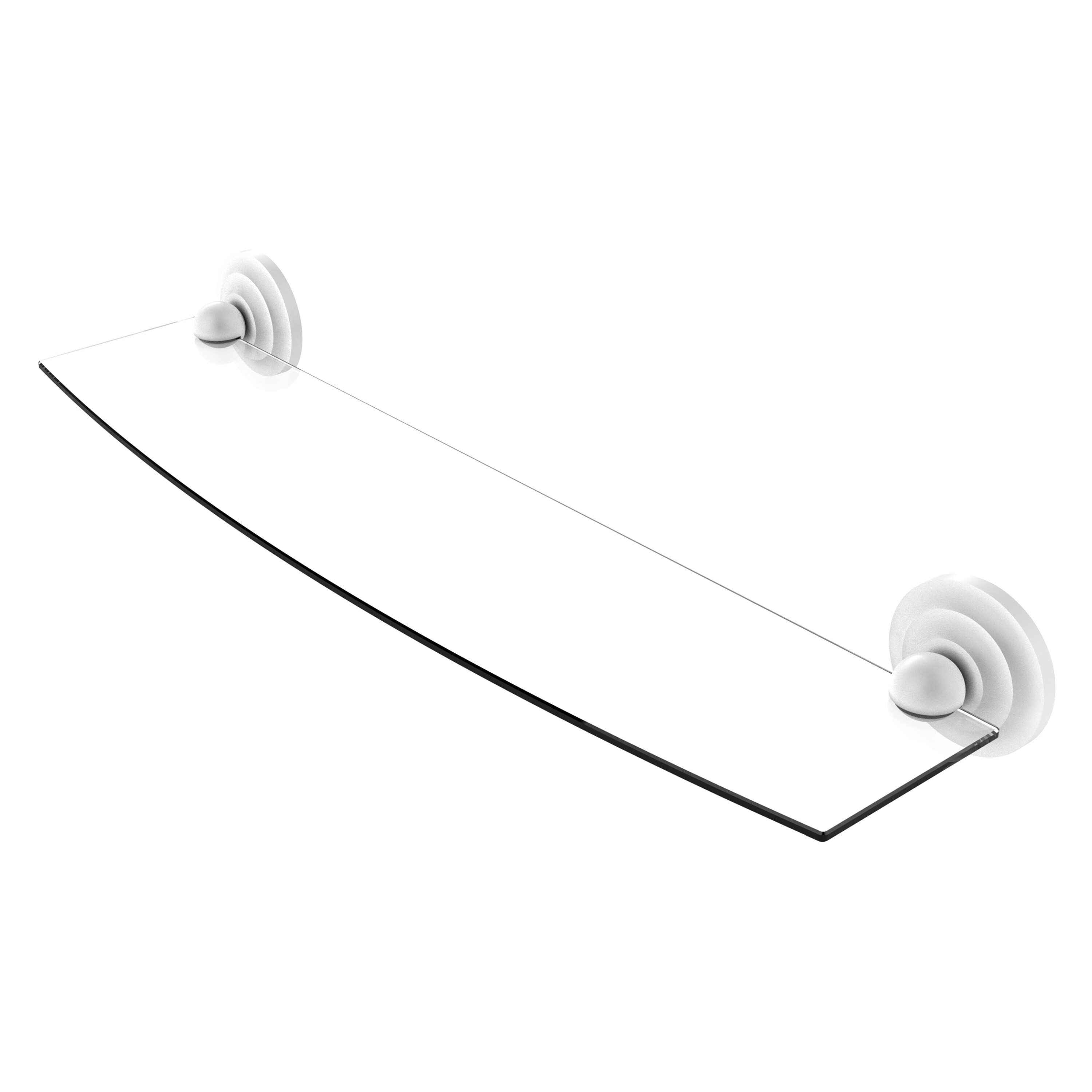 Allied Brass Prestige Que New Collection 18 Inch Glass Shelf