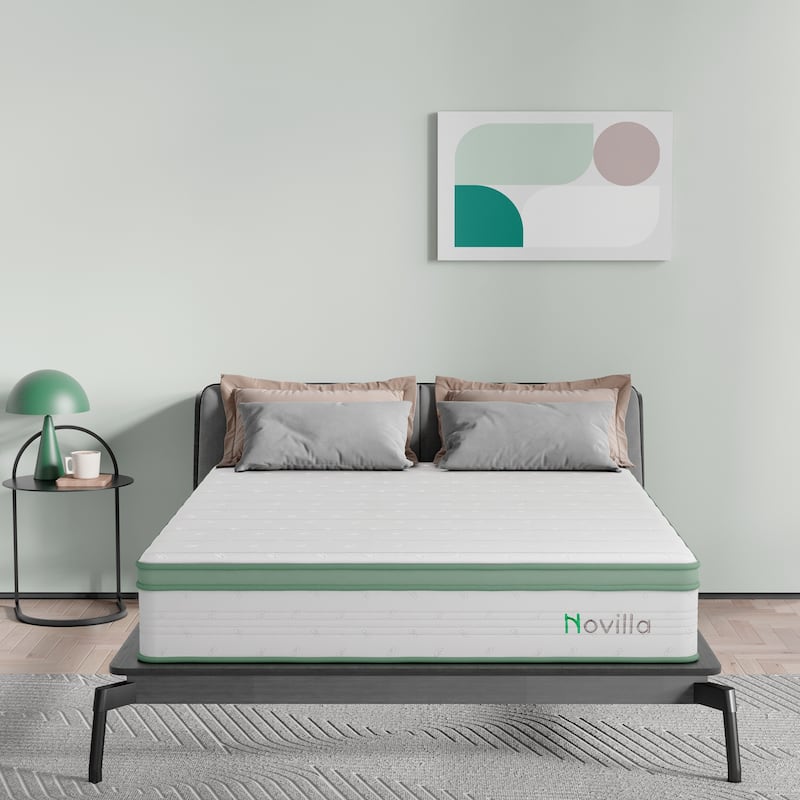 Novilla 12-inch Pocket Spring Hybrid Bed Mattress in a Box
