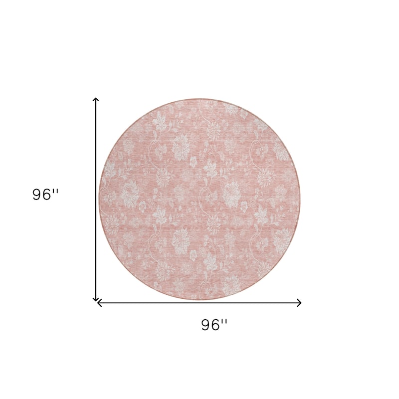 HomeRoots Floral Transitional Rectangle Outdoor Rug