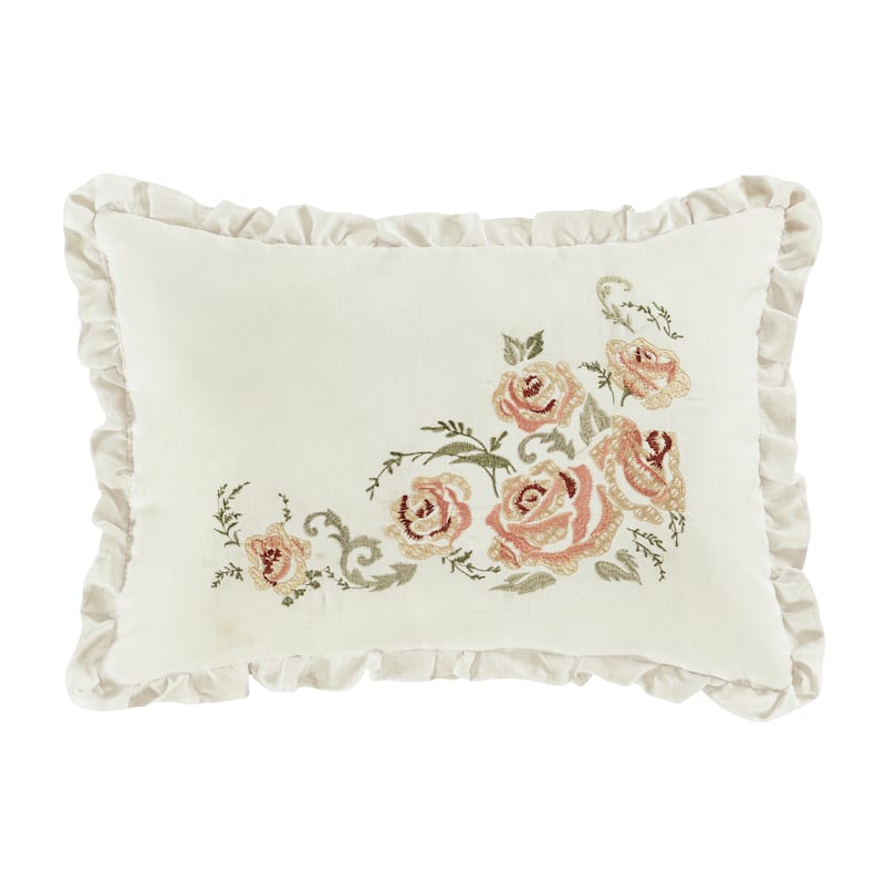 Royal Court Estelle Coral Boudoir Decorative Throw Pillow