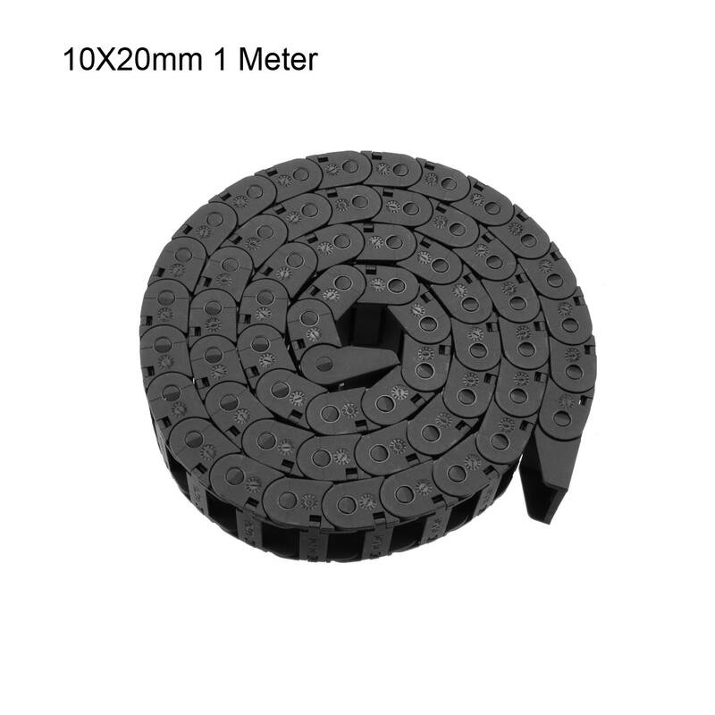 Drag Chain Cable Carrier Open Type with End Connectors 10X20mm 1M Plastic