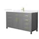 Option Dark Gray / White Quartz Top / Brushed Gold