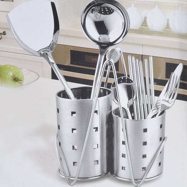 Shop Unique Bargains Home Stainless Steel Spoon Fork Chopsticks