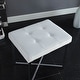 preview thumbnail 6 of 4, Carolina Living Summer Vanity Bench - White/Chrome