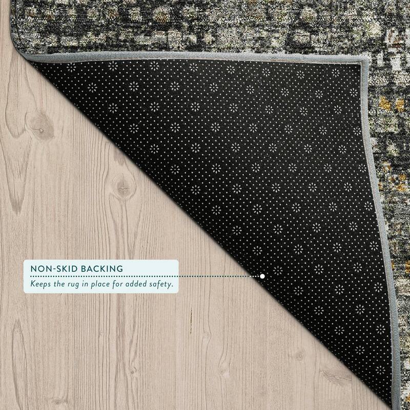 Machine Washable Indoor/ Outdoor Casual Kersey Chantille Rug