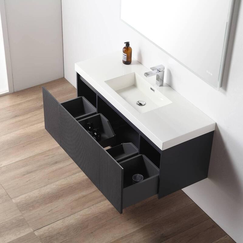 Blossom Positano 48" Floating Vanity with Sink & 2 Side Cabinets
