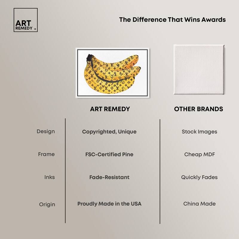 Fashion Bananas Canvas by Art Remedy