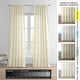 preview thumbnail 27 of 41, Exclusive Fabrics Signature French Linen Sheer Curtain (1 Panel)