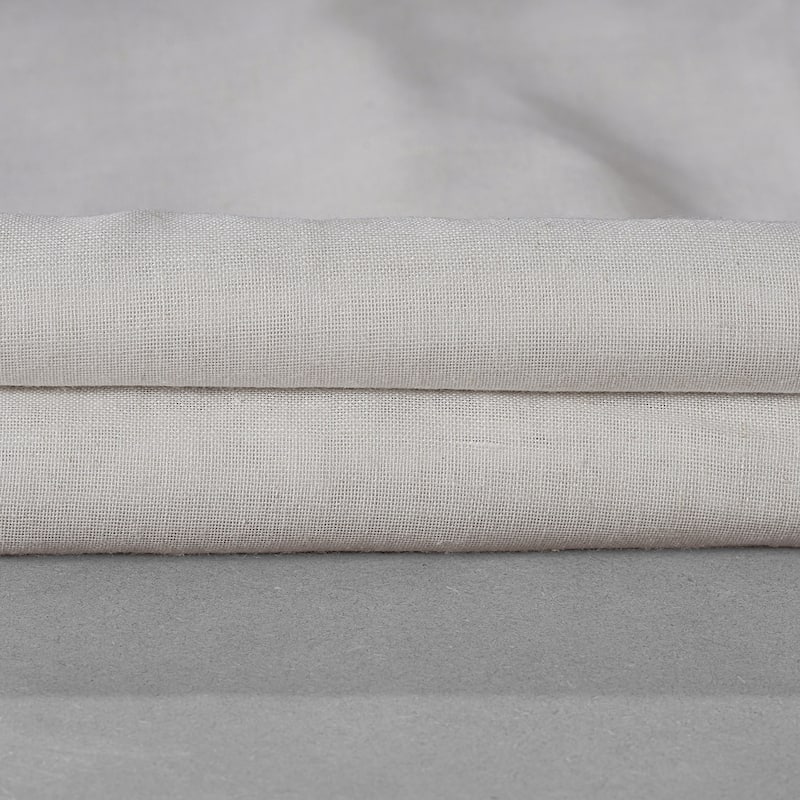 Exclusive Fabrics Faux Linen Ruffle Sheer Curtain (1 Panel)