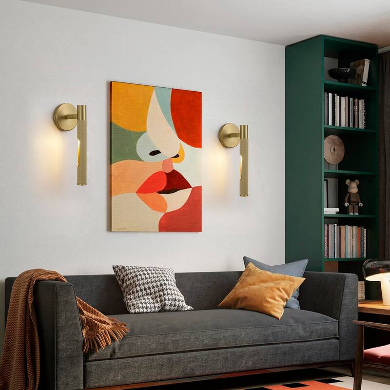 2-Light Modern Linear Dimmable Vanity Light Wall Sconce