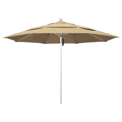 California Umbrella Anodized Silver Finish Aluminum 11-foot Round Outdoor Umbrella