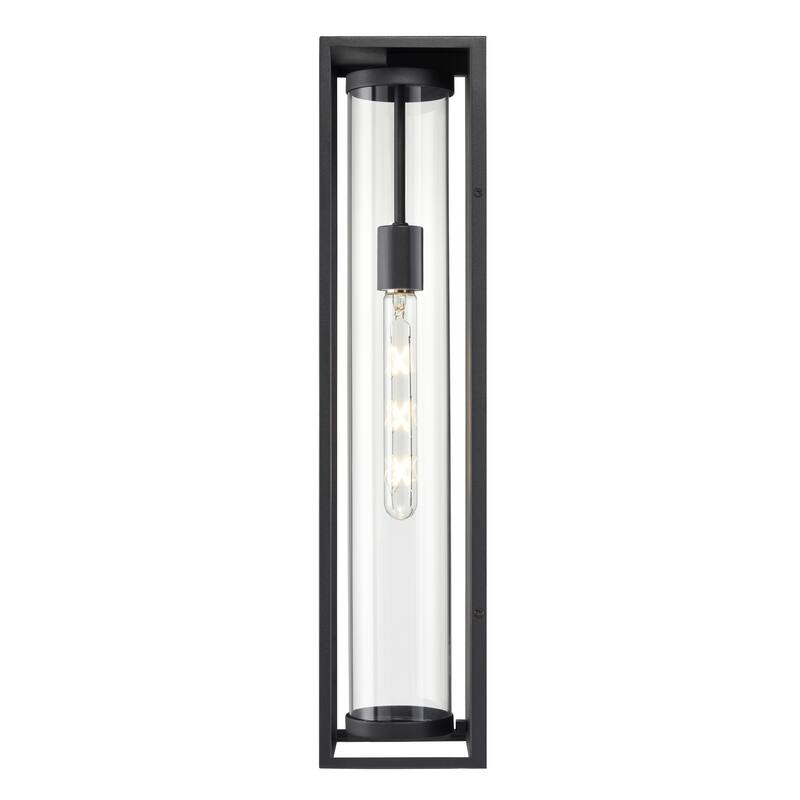 Caleb 1-Light Outdoor Wall Sconce Textured Black - Textured Black