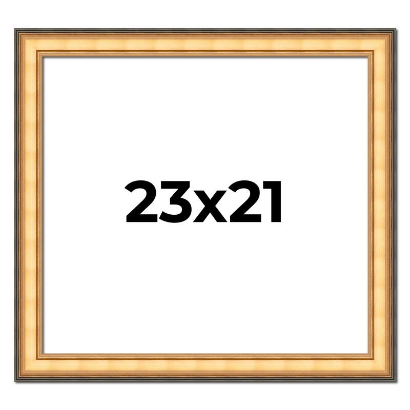 23x21 Frame Gold Plein Aire Solid Wood Picture Frame Width 2 Inches |
