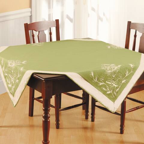 54" x 54" Natural Instincts Table Topper - Green