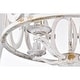 preview thumbnail 7 of 17, Moonring 18 Inch Farmhouse Style Pendant Ceiling Lighted Chandelier